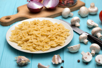 ingredients for cooking italian pasta
