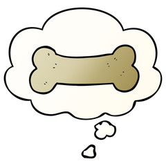 cartoon illustration drawing and thought bubble in smooth gradient style