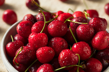 Raw Red Organic Cherries