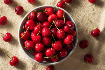 Raw Red Organic Cherries