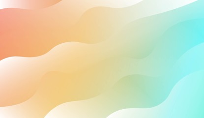 Modern Waves. Futuristic Technology Style Background. Design For Your Header Page, Ad, Poster, Banner. Vector Illustration with Color Gradient.