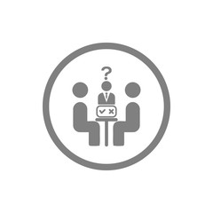 Business decision, business plan, decision making, management, plan, planning, strategy  grey color icon