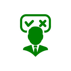 Business decision, business plan, decision making, management, plan, planning, strategy green color  icon