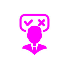 Business decision, business plan, decision making, management, team plan,  plan, planning, strategy magenta color  icon