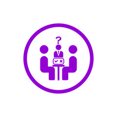 Business decision, business plan, decision making, management, plan, planning, strategy violet color icon