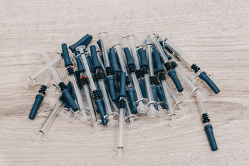 Treatment against addiction. Vaccination of people. Insulin injection