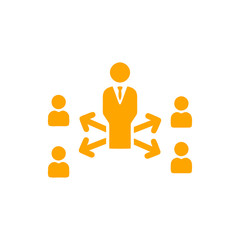 Business decision, business plan, decision making, management, plan, planning, strategy orange color icon