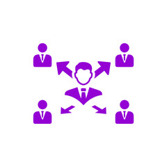 Business decision, business plan, decision making, management, plan, planning, strategy violet color icon