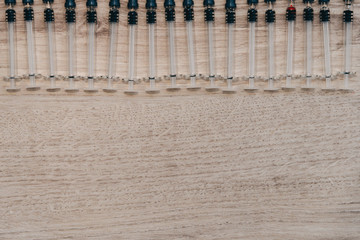 Treatment against addiction. Vaccination of people. Insulin injection