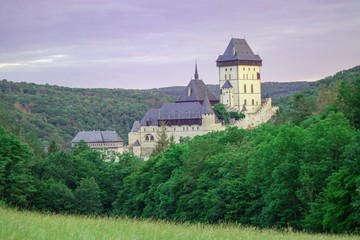 Fototapeta na wymiar rural landscape with castle
