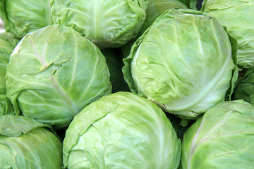 Fototapeta premium head of cabbage at the market