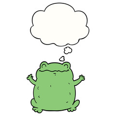 cartoon toad and thought bubble