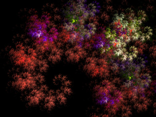 surreal futuristic digital 3d design art abstract background fractal illustration for meditation and decoration wallpaper