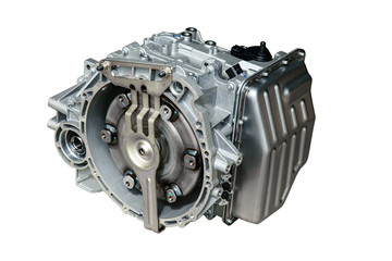 car gearbox on white background