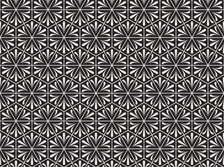 Ornamental Arabesque floral tiles seamless vector pattern. Abstract Flower Background.