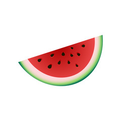 Fresh piece of red watermelon, summer cold fruit