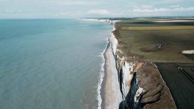Aerial, Coast Of The Normandie, France
