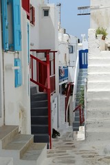 Obraz premium greek village on mykonos island