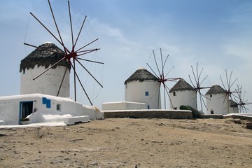 traditional greece windmills