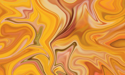 Yellow liquify fluid abstract marble texture