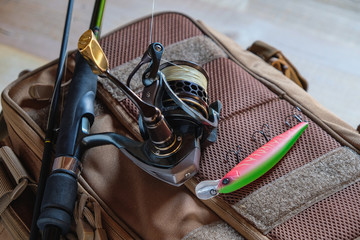 Fishing tackle - fishing spinning, lures and wobblers