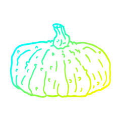 cold gradient line drawing cartoon squash