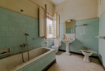 interior of bathroom