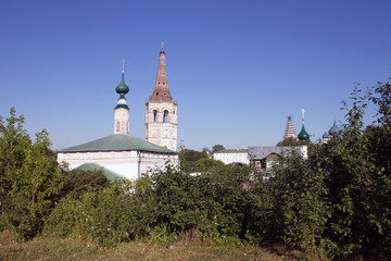 Summer city landscape in Suzdal Russia