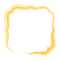 Isolated blank frame over a white background - Vector