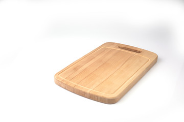 cutting board on white background