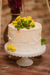 cake with flowers