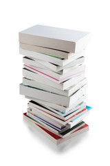 pile of books clipping path