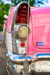 Fototapeta na wymiar Classic American Car in the City of Havana Cuba.