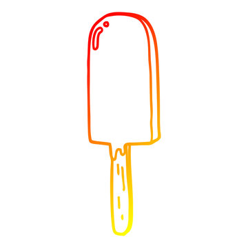 recommend clip art: warm gradient line drawing cartoon lollipop