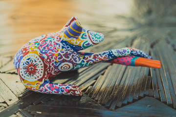 Obraz premium Frog Alebrije: Mexican Folk Art Craft