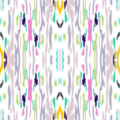 ikat seamless geometric pattern shibori