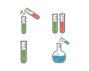 laboratory icon logo vector illustration design