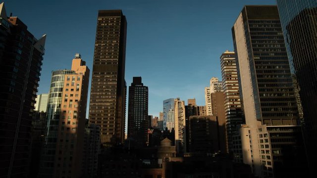 Manhattan NYC morning sunrise shadows rooftop time lapse.mov