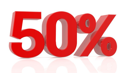 fifty percent 3D rendering