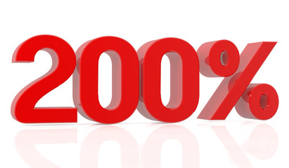 two hundred percent 3D rendering