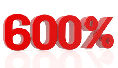 six hundred percent 3D rendering