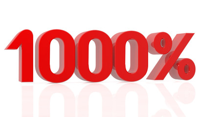 one thousand percent 3D rendering