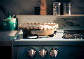 Freshly made homemade pie ready for the oven. - Powered by Adobe