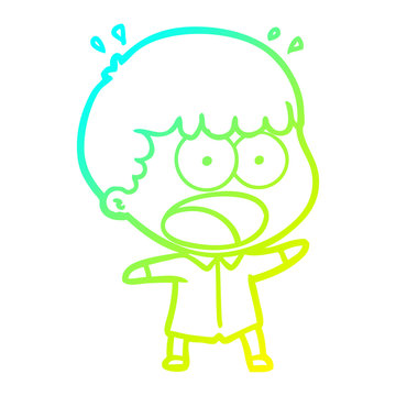 recommend clip art: cold gradient line drawing cartoon shocked man