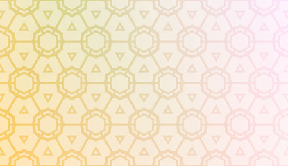 Vector geometric pattern. Triangles curved line. For wallpaper, presentation background, interior design, fashion print. Gradient color