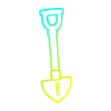 recommend clip art: cold gradient line drawing cartoon spade