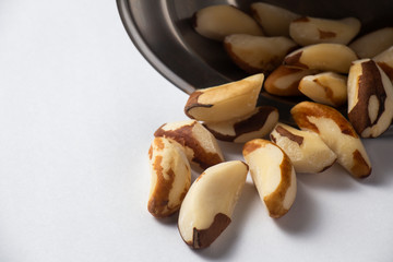 a portion of brazil nuts