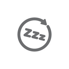 zzz sleep process symbol decoration vector