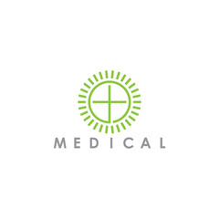 plus shine medical simple geometric logo