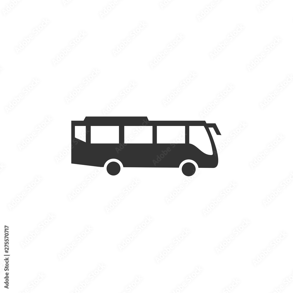 Poster car. monochrome icon template black color editable. car symbol vector sign isolated on white backgro